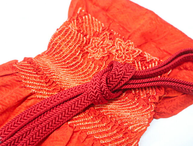 樂天商城 - 【中古】 和装小物 帯締め 帯揚げ セット 帯締 帯揚 中抜き 絞り 平組 23W-8717【リサイクル】IDnet