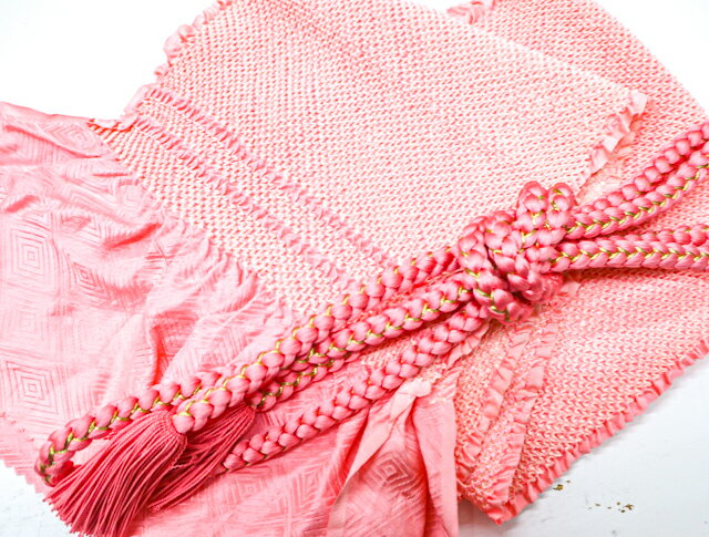 【IDnet】【着物】和装小物 帯締め 帯揚げ セット 帯締 帯揚 振袖用 絞り 丸組 金糸 撚り房 23W-9185【リサイクル】