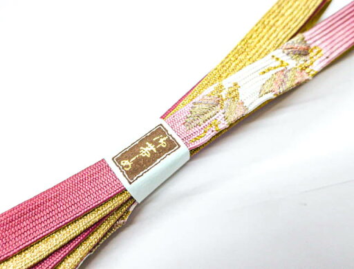 楽天スーパーセール【IDnet】【着物】和装小物 帯締め 帯締 高麗組 金糸 刺繍 蝶文 23W-9701【リサイクル】【中古】 楽天スーパーセール【IDnet】【着物】和装小物 帯締め 帯締 高麗組 金糸 刺繍 蝶文 23W-9701【リサイクル】【中古】