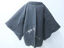 ビッグセール最大80%OFF!【中古】 リサイクル着物 羽織 黒羽織 人物文様 羽織紐付き 身丈約78cm 裄丈約64cm 23Z-3617【リサイクル】IDnet