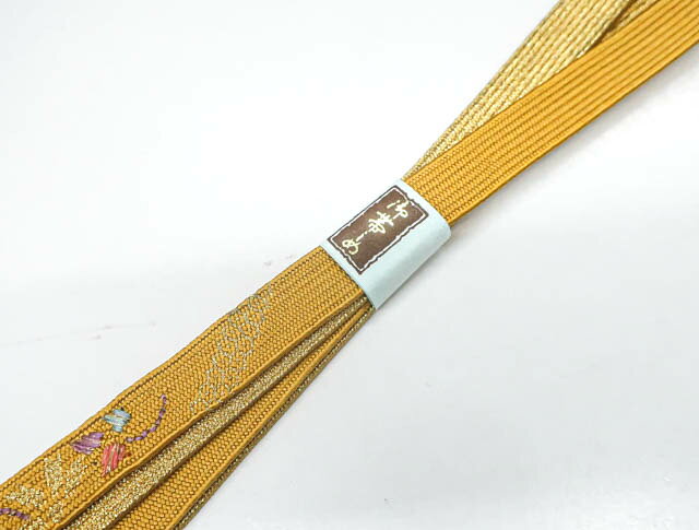 樂天商城 - 【中古】 和装小物 帯締め 帯締 高麗組 金糸 24w-5370【リサイクル】IDnet