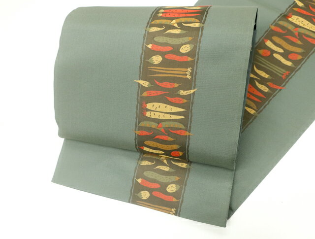 【中古】 リサイクル着物 袋帯 唐辛子文様 24b-1671【リサイクル】IDnet