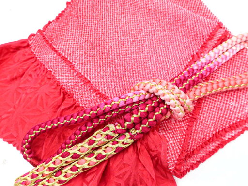 【中古】 リサイクル着物 和装小物 帯締め帯揚げセット 振袖用 総絞り 丸組 金糸 24w-6772【リサイクル】IDnet 【中古】 リサイクル着物 和装小物 帯締め帯揚げセット 振袖用 総絞り 丸組 金糸 24w-6772【リサイクル】IDnet