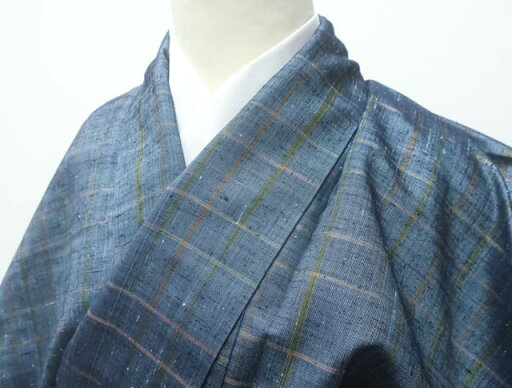 楽天スーパーセール【IDnet】【着物】 紬 格子 チェック文様 身丈約157cm 裄丈約62.5cm 24z-2476【リサイクル】【中古】 楽天スーパーセール【IDnet】【着物】 紬 格子 チェック文様 身丈約157cm 裄丈約62.5cm 24z-2476【リサイクル】【中古】