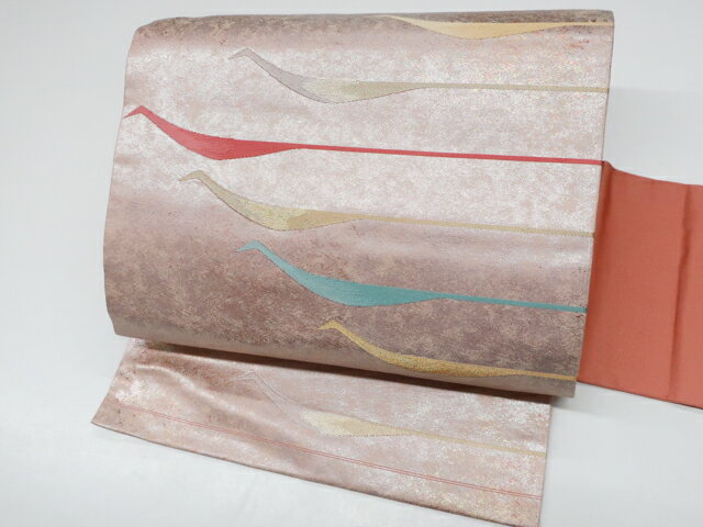 最大80%OFF【中古】 リサイクル着物 九寸名古屋帯 抽象文 24b-2227[仕立て上がり 和服 アウトレット リサイクル着物 カジュアル カジュアル帯 リサイクル帯 着付け教室 観劇 普段着 お食事会 お出掛け きもの] IDnet