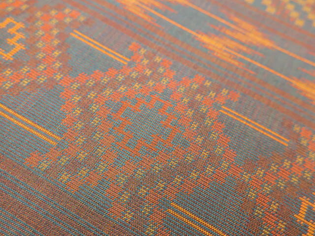 【中古】 リサイクル着物 袋帯 全通柄 幾何学文 24b-2302【リサイクル】IDnet