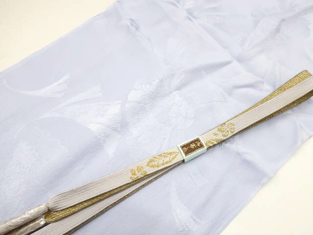 【IDnet】【着物】和装小物 帯揚げ帯締めセット 帯揚 帯締 高麗組 金糸 24w-8131【リサイクル】