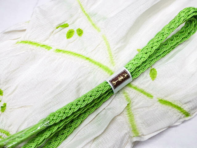 【IDnet】【着物】 和装小物 帯締め 帯揚げ セット 帯締 帯揚 夏物 夏 中抜き絞り 平組 24w-9203【リサイクル】