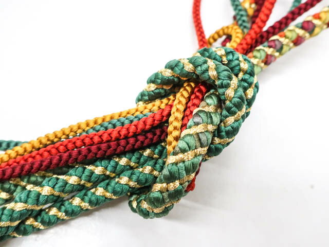 【中古】 和装小物 帯締め 帯締 丸組 金糸 24w-9252【リサイクル】IDnet