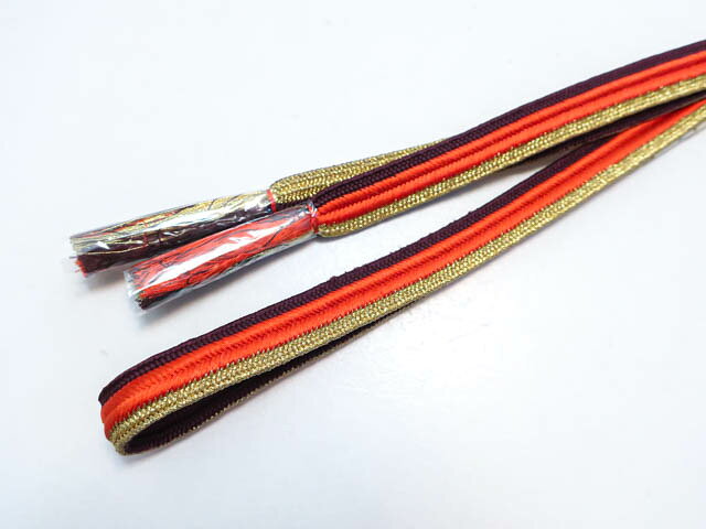 楽天スーパーセール最大80%OFF【中古】 和装小物 帯締め 帯締 平組 金糸 24w-9421【リサイクル】IDnet