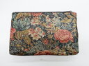 【中古】 リサイクル着物 和装小物 ポーチ 花柄 24w-8884[仕立て上がり 和服 アウトレット リサイクル着物 和モダン 和テイスト 和風 お土産 プレ...