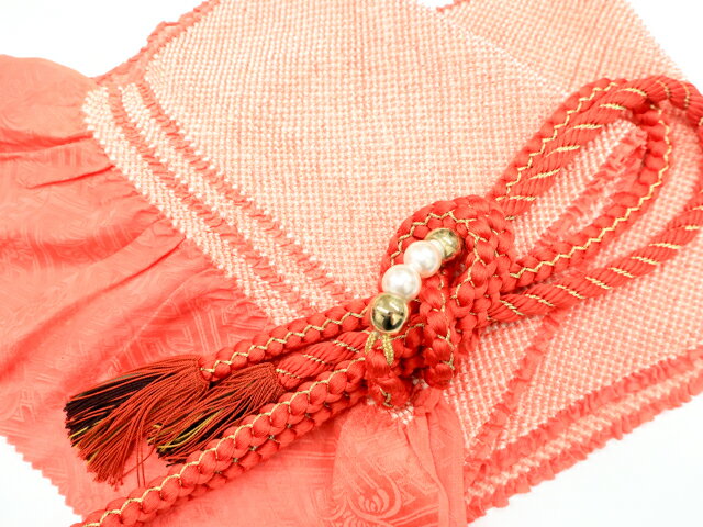 最大80%OFF【中古】 和装小物 帯揚げ帯締めセット 帯揚 帯締 振袖用 総絞り 丸組 飾り付 金糸 撚り房 24w-9925【リサイクル】IDnet...