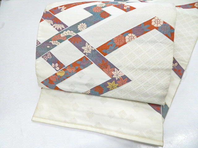 【中古】 リサイクル着物 袋帯 六通柄 入子菱文 24b-2819【フォーマル リサイクル帯 入学式 卒業式 結婚式 母 七五三 お宮参り パーティー 通販 アイディーネット きもの】IDnet
