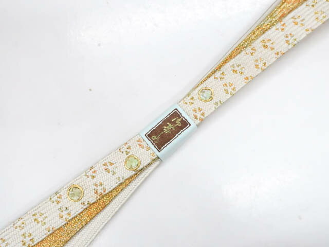 樂天商城 - 【中古】 和装小物 　帯締め　礼装用　高麗組　金糸　25w01-8【リサイクル】IDnet