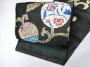 【IDnet】【着物】アンティーク 丸帯 金通し 金糸 刺繍 お太鼓柄 唐花文 r7b01-10a【リサイクル】【中古】