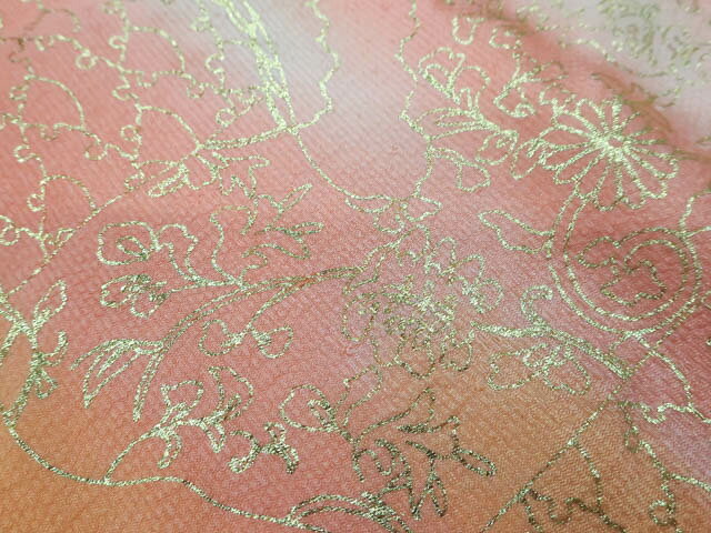 【中古】 リサイクル着物 和装小物 帯締め 帯揚げ セット 帯締 帯揚 暈し 金彩 平組 組紐 金糸 25w03-3281【リサイクル】IDnet