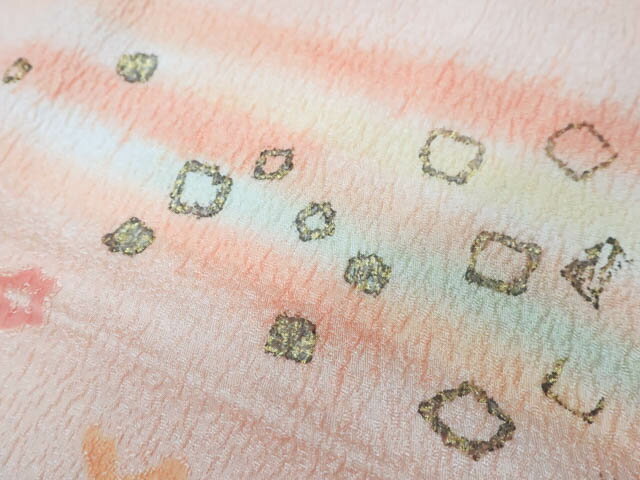 楽天スーパーセール【IDnet】【着物】 和装小物 帯締め 帯揚げ セット 帯締 帯揚 暈し 撚り房 丸組 金糸 25w03-3286【リサイクル】【中古】