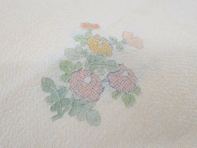 【中古】 和装小物 帯締め 帯揚げ セット 帯締 帯揚 花文 暈し 平組 手組紐 25w03-...