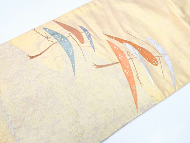 【中古】 リサイクル着物 九寸名古屋帯 お太鼓柄 抽象柄 25b03-598[仕立て上がり 和服 アウトレット リサイクル着物 カジュアル カジュアル帯 リサイクル帯 着付け教室 観劇 普段着 お食事会 お出掛け 通販 アイディーネット きもの] IDnet