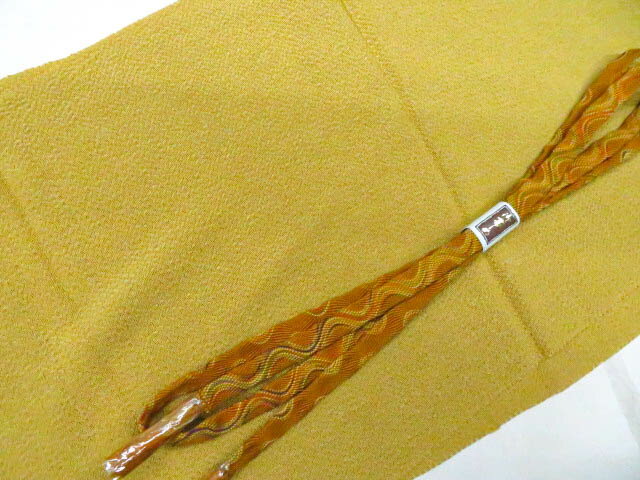 楽天スーパーセール【IDnet】【着物】和装小物　帯締め帯揚げセット　帯締　帯揚　ちりめん　平組　25w03-4491【リサイクル】【中古】