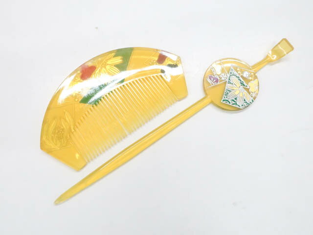 【IDnet】【着物】和装小物　櫛　簪セット　25w04-4740【リサイクル】