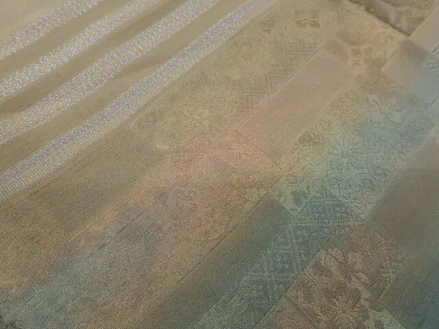 【IDnet】【着物】和装小物　帯締め帯揚げセット　帯締　帯揚　高麗　金糸　25w04-4892【リサイクル】【中古】