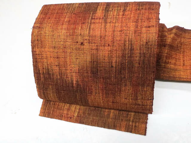 【中古】 リサイクル着物 九寸名古屋帯　紬織　抽象柄　全通　25b04-682[仕立て上がり 和服 アウトレット リサイクル着物 カジュアル カジュアル帯 リサイクル帯 着付け教室 観劇 普段着 お食事会 お出掛け 通販 アイディーネット きもの] IDnet