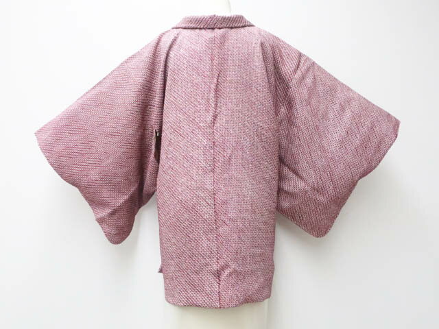 【中古】 リサイクル着物 羽織 総絞り 羽織紐付き 身丈約80cm 裄丈約63cm 25z04-2224【リサイクル】IDnet