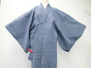 【IDnet】【着物】男物 浴衣 コーマ地 チェック柄 身丈約145cm 裄丈約66.5cm 25z06-3077【リサイクル】【中古】