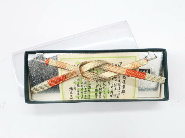 【中古】 リサイクル着物 和装小物 羽織紐 未使用品 手織り 佐賀錦 箱入り 25w06-7253【リサイクル】IDnet