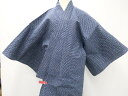 【IDnet】【着物】 浴衣 男物 男 コーマ地 古典文 身丈約137.5cm 裄丈約67cm r7z06-556【リサイクル】【中古】