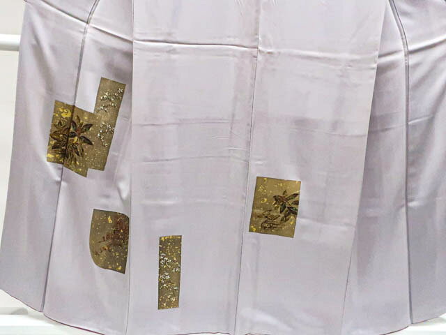 最大88%OFF【中古】 リサイクル着物 付下げ 植物文 金彩 一つ紋 身丈約154.5cm 裄丈約63cm 25z06-3476[入学式 卒業式 結婚式 母 七五三 お宮参り パーティー きもの]IDnet
