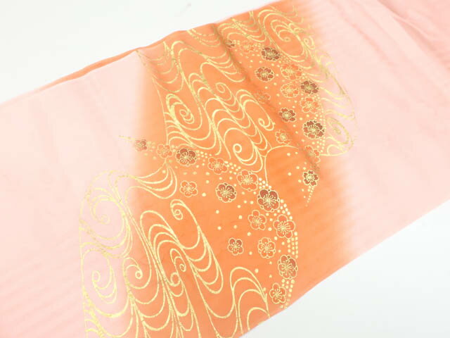 【中古】 リサイクル着物 和装小物 帯揚げ帯締めセット 帯揚 帯締 金彩 金糸 平組 25w06-7761【リサイクル】IDnet