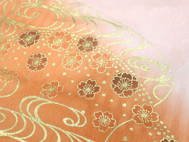 【中古】 リサイクル着物 和装小物 帯揚げ帯締めセット 帯揚 帯締 金彩 金糸 平組 25w06-7761【リサイクル】IDnet