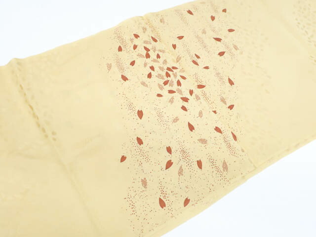 【中古】 リサイクル着物 和装小物 帯締め帯揚げセット 平組 手組 花弁文 帯締 帯揚 25w06-7957【リサイクル】 IDnet