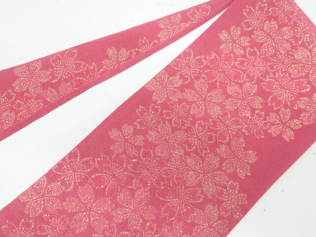 【中古】和装小物 重ね衿 縫い取り 桜文 25w07-8233【リサイクル】 IDnet