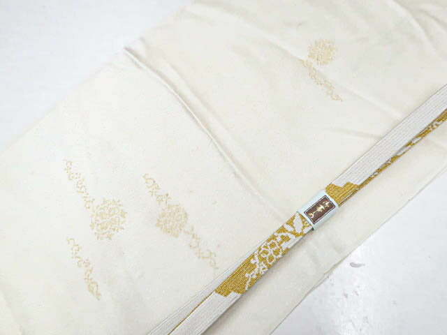 【中古】和装小物 帯締め帯揚げセット 礼装用 高麗組 金糸 縫取 帯締 帯揚 25w07-8503【リサイクル】 IDnet