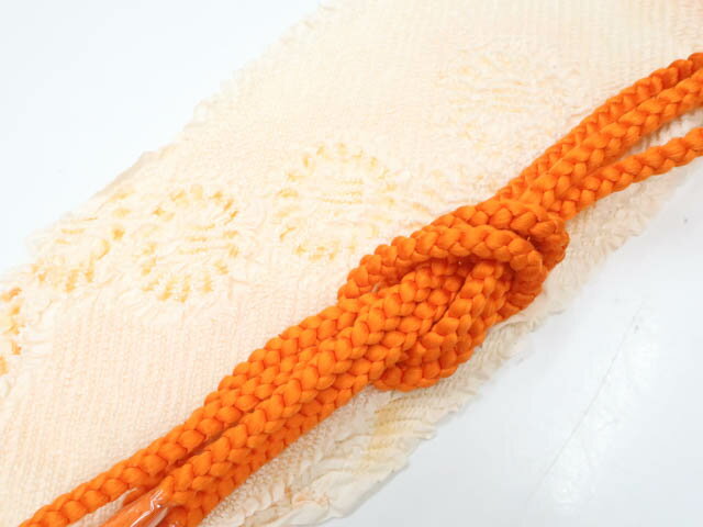 樂天商城 - 【中古】和装小物 帯締め 帯揚げ セット 帯締 帯揚 中抜き絞り 丸組 25w07-8534【リサイクル】 IDnet