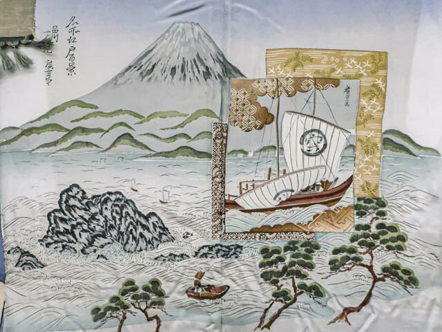 【中古】リサイクル着物 男物 紬 アンサンブル 草木染 さが美 正絹 身丈140.5cm 裄丈71cm 25z07-3909【リサイクル】 IDnet