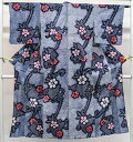 【中古】リサイクル着物 浴衣 有松鳴海絞り 花文 身丈153cm 裄丈61cm 25z07-3917【リサイクル】 IDnet