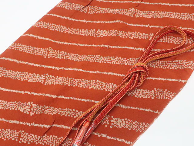 【中古】リサイクル着物 和装小物 帯締め帯揚げセット 平組 帯締 帯揚 25w07-8872【リサイクル】 IDnet