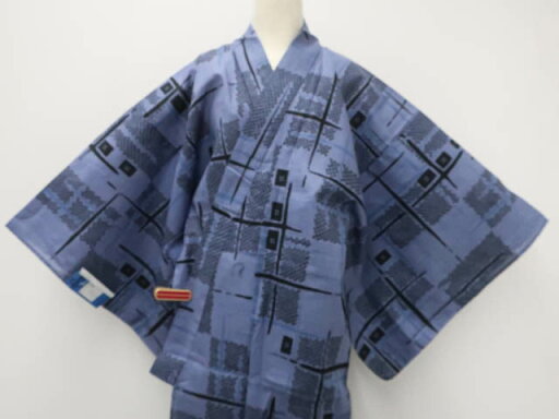 【中古】リサイクル着物 浴衣 男物 未使用品 身丈約144.5cm 裄丈約69cm 25z07-4202【リサイクル】 IDnet 【中古】リサイクル着物 浴衣 男物 未使用品 身丈約144.5cm 裄丈約69cm 25z07-4202【リサイクル】 IDnet