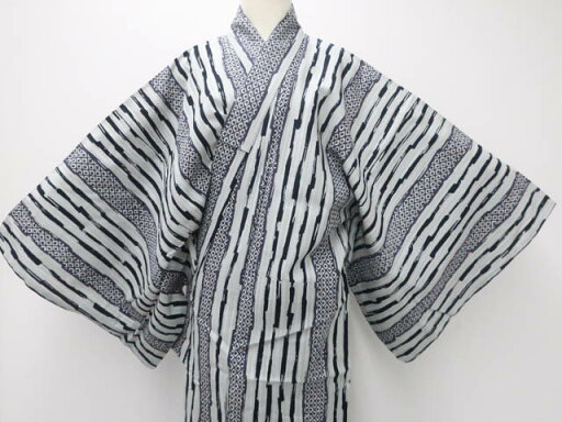 【中古】リサイクル着物 浴衣 男物 kansai 身丈約143cm 裄丈約72cm 25z07-4325【リサイクル】 IDnet 【中古】リサイクル着物 浴衣 男物 kansai 身丈約143cm 裄丈約72cm 25z07-4325【リサイクル】 IDnet