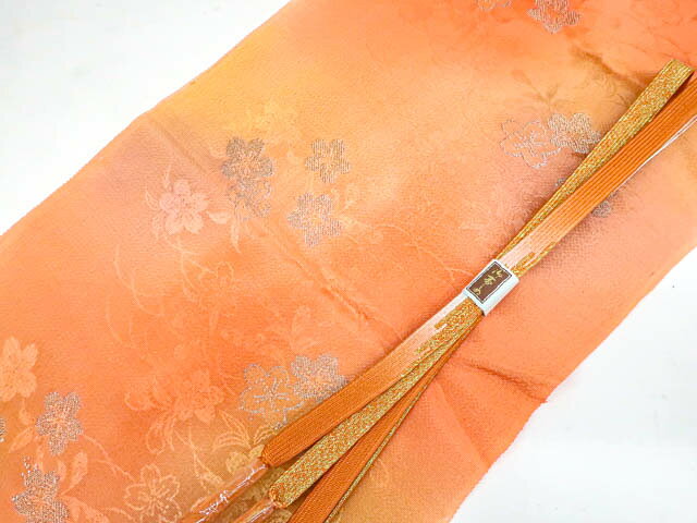 最大88%OFF【中古】和装小物 帯揚げ帯締めセット 帯揚 帯締 桜文 高麗組 金糸 25w08-10250【リサイクル】 IDnet