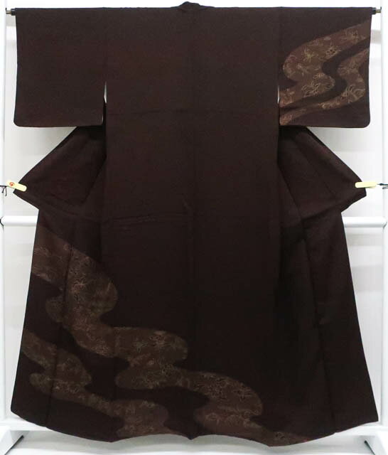 Uramono - 【中古】リサイクル着物 訪問着 蝶 唐花文 正絹 身丈約158cm 裄丈約64.5cm 25z08-4572[リサイクル着物 入学式 卒業式 結婚式 母 七五三 お宮参り パーティー 通販 アイディーネット きもの] IDnet
