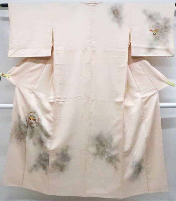樂天商城 - 【中古】リサイクル着物 付下げ 刺繍 金糸 花 鳳凰文 正絹 身丈約147.5cm 裄丈約62cm 25z08-4575[リサイクル着物 入学式 卒業式 結婚式 母 七五三 お宮参り パーティー 通販 アイディーネット きもの]IDnet
