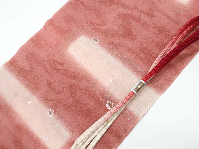 樂天商城 - 【中古】和装小物 帯締め 帯揚げ セット 帯締 帯揚 刺繍 花文 角組 25w08-10362【リサイクル】 IDnet
