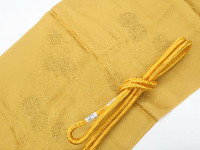 最大88%OFF【中古】和装小物 帯締め 帯揚げ セット 帯締 帯揚 丸組 金糸 25w08-10384【リサイクル】 IDnet