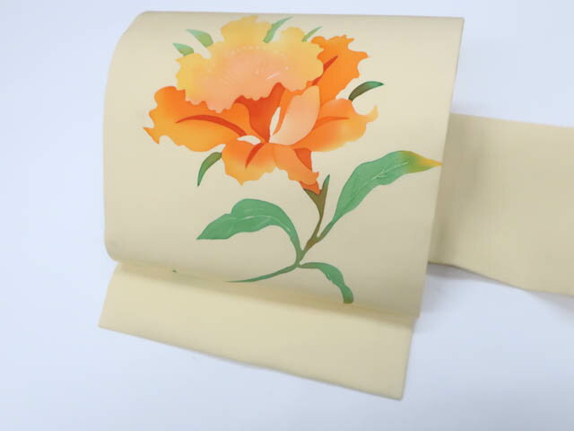 ビッグセール最大80%OFF【中古】リサイクル着物 九寸名古屋帯 太鼓柄 花 正絹 25b08-1508【リサイクル】 IDnet