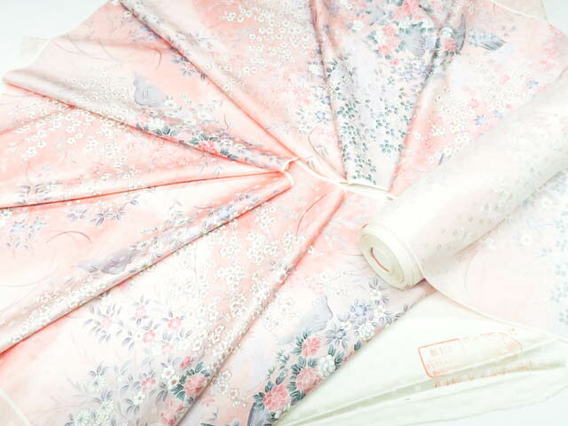 【中古】リサイクル着物 京小紋 着尺 反物 12m 丹後ちりめん 未使用品 正絹 美品 r7w10-1811[リサイクル着物 着付け教室 お茶 カジュアル 初詣 袴 お出掛け 街着 観劇 普段着 お食事会 通販 アイディーネット] IDnet